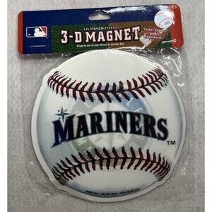 3-D Hologram Magnet - MLB Seattle Mariners 5.375" dia. - Licensed - 686377203147